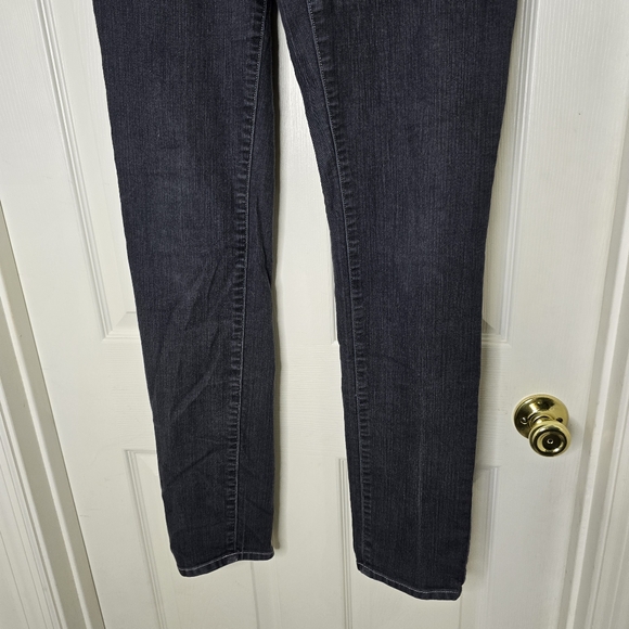 Women's Faded Black PrAna White Stitching Jeans 12/31 - Picture 2 of 11